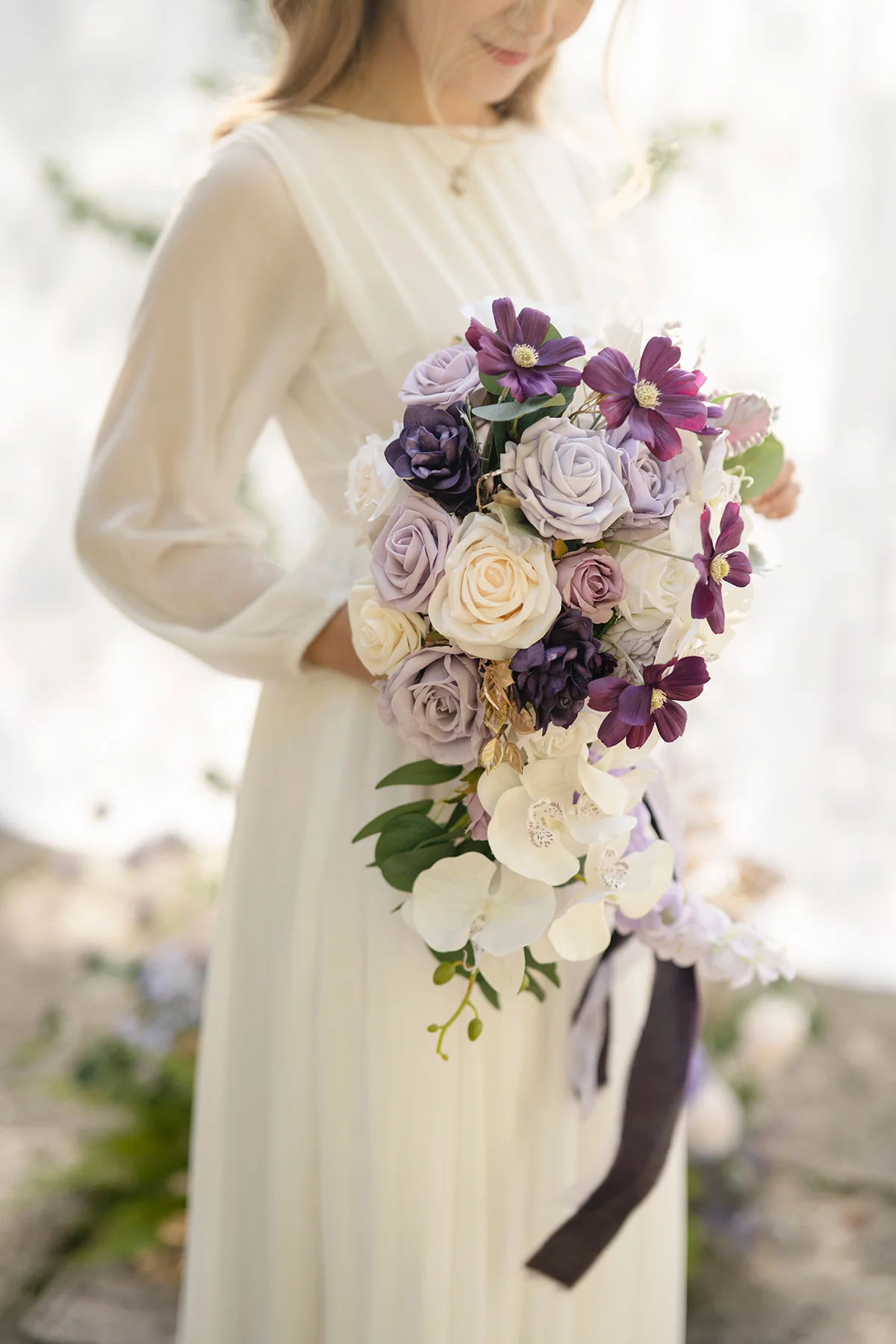Flowing Mauve Romance Wedding